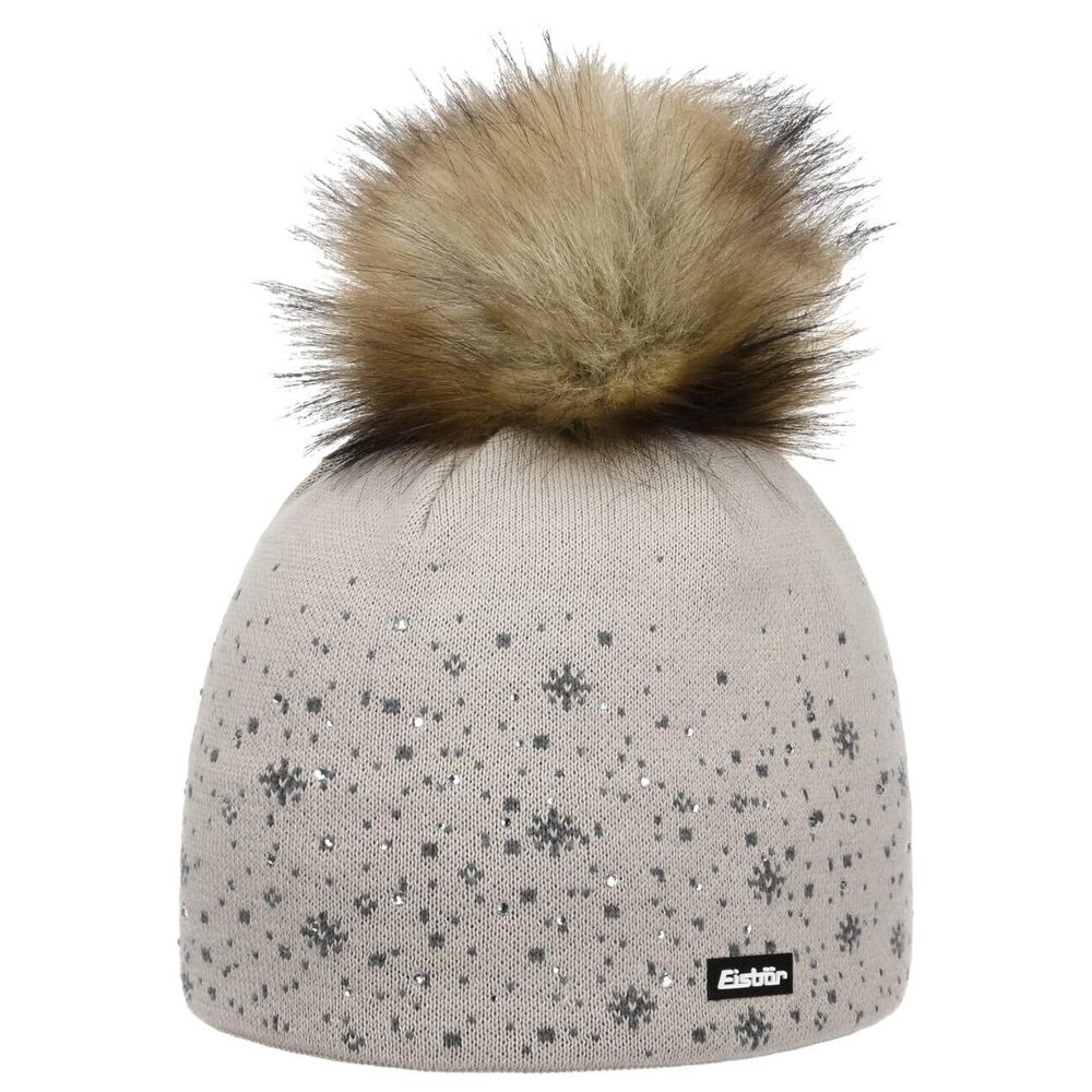 9032 Rana Lux Crystal Beanie Hat US, Alpha, One Size, Beige